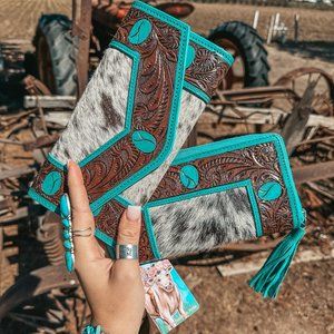 The Turquoise Vibes Wallet , a Haute Southern Hyde by Beth Marie Exclusive